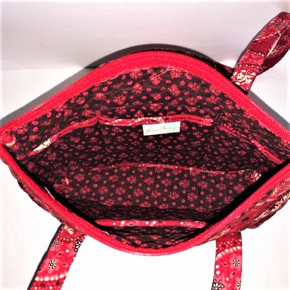 VERA BRADLEY "Mesa Red" Medium Tote - Picture 2 of 6